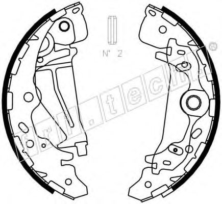 fri.tech. 1049.161 Тормозные колодоки 