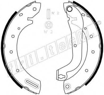 fri.tech. 1067.188 Тормозные колодоки для NISSAN MISTRAL (Ниссан Мистрал) fri.tech. 1067.188 Тормозные колодоки для NISSAN MISTRAL (Ниссан Мистрал)