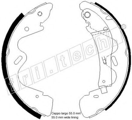 fri.tech. 1067.193 Тормозные колодоки для NISSAN MISTRAL (Ниссан Мистрал) fri.tech. 1067.193 Тормозные колодоки для NISSAN MISTRAL (Ниссан Мистрал)