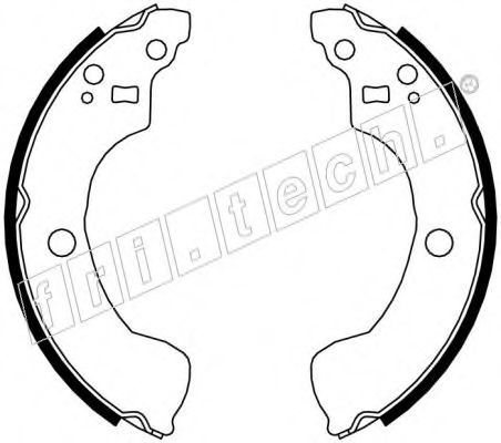 fri.tech. 1067.195 Тормозные колодоки для NISSAN (Ниссан) fri.tech. 1067.195 Тормозные колодоки для NISSAN (Ниссан)