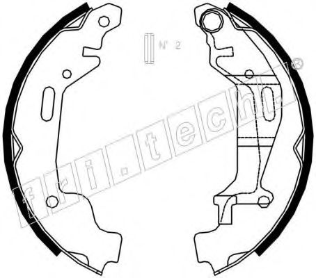 fri.tech. 1073.172 Тормозные колодоки 