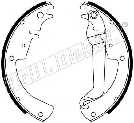 fri.tech. 1073.174 Тормозные колодоки 