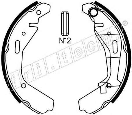 fri.tech. 1073.176 Тормозные колодоки 