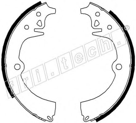 fri.tech. 1079.166 Тормозные колодоки 