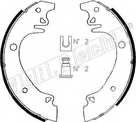 fri.tech. 1079.178 Тормозные колодоки 