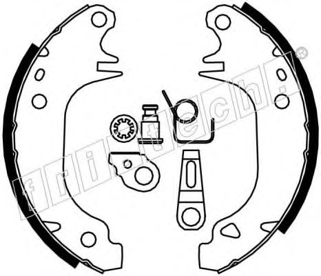 fri.tech. 1079.180K Тормозные колодоки 