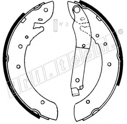 fri.tech. 1079.184 Тормозные колодоки 