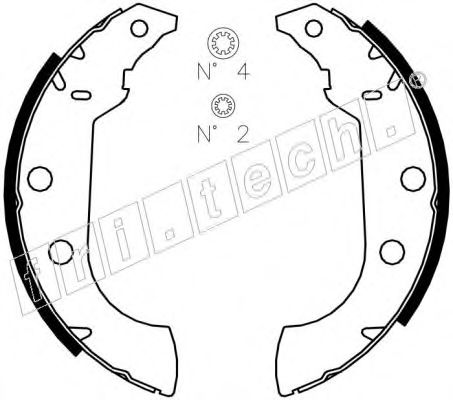 fri.tech. 1079.186 Тормозные колодоки 