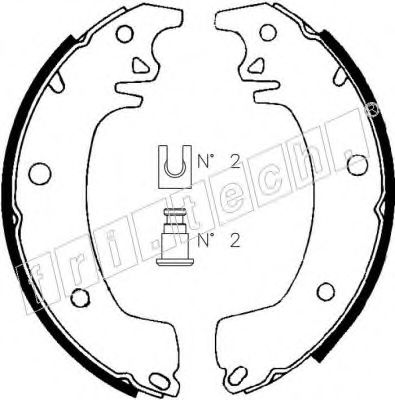 fri.tech. 1088.206 Тормозные колодоки 