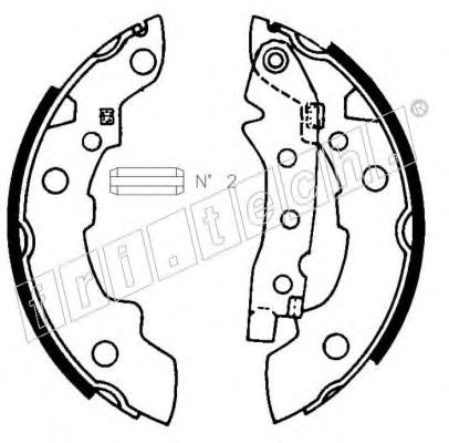 fri.tech. 1088.208 Тормозные колодоки 