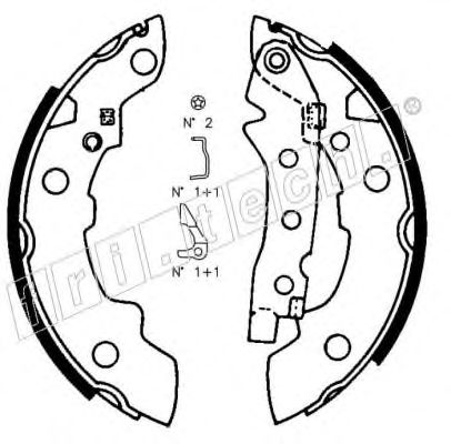 fri.tech. 1088.208K Тормозные колодоки 