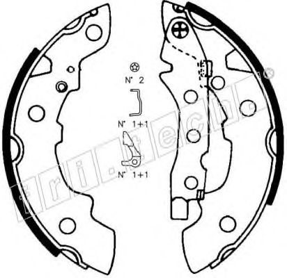 fri.tech. 1088.209K Тормозные колодоки 