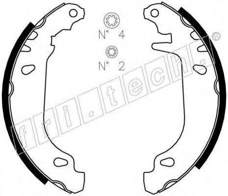 fri.tech. 1088.216 Тормозные колодоки для RENAULT (Рено) fri.tech. 1088.216 Тормозные колодоки для RENAULT (Рено)