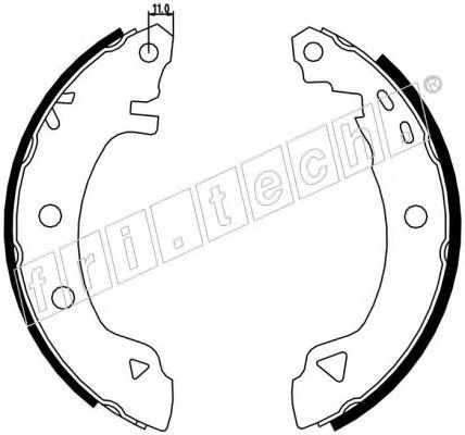 fri.tech. 1088.218 Тормозные колодоки 