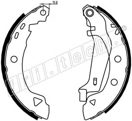 fri.tech. 1088.218Y Тормозные колодоки 