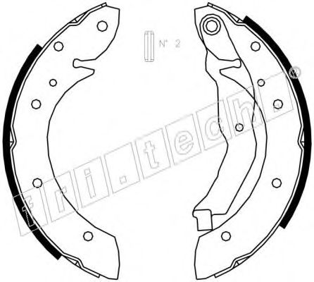 fri.tech. 1088.223 Тормозные колодоки 