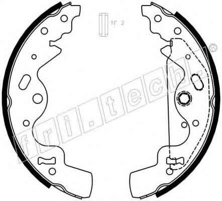 fri.tech. 1092.308 Тормозные колодоки 