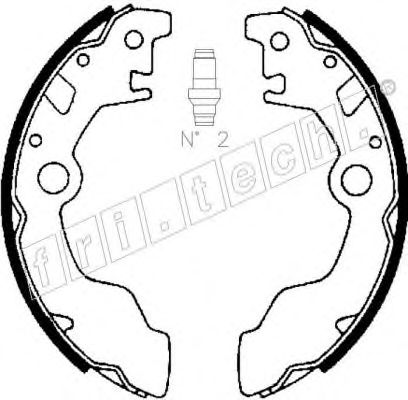 fri.tech. 1110.330 Тормозные колодоки 