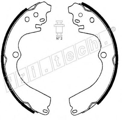 fri.tech. 1110.332 Тормозные колодоки 