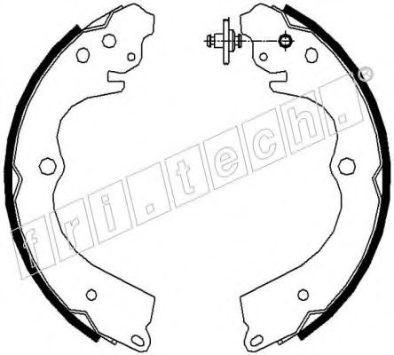 fri.tech. 1110.334 Тормозные колодоки 