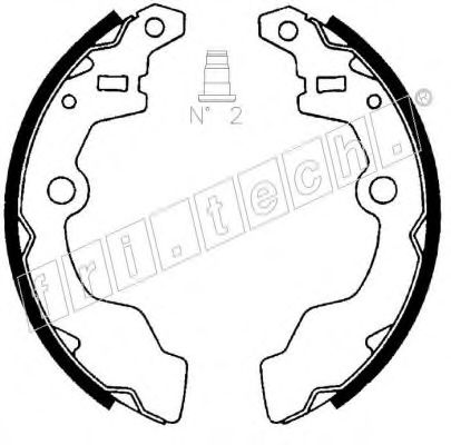fri.tech. 1111.236 Тормозные колодоки для SUBARU (Субару) fri.tech. 1111.236 Тормозные колодоки для SUBARU (Субару)