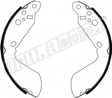 fri.tech. 1111.240 Тормозные колодоки 