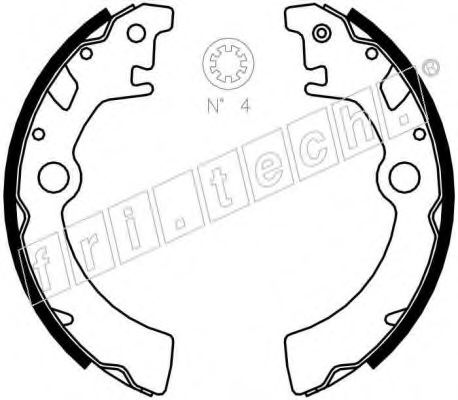 fri.tech. 1111.242 Тормозные колодоки 