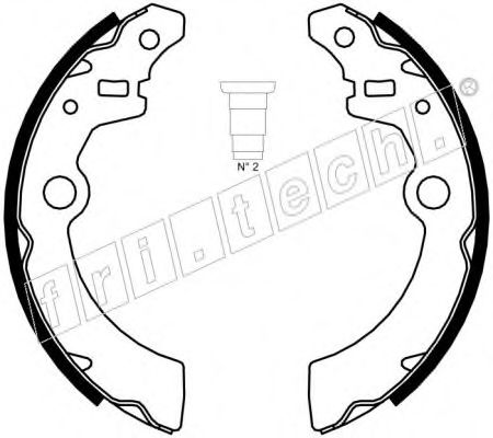 fri.tech. 1111.246 Тормозные колодоки 