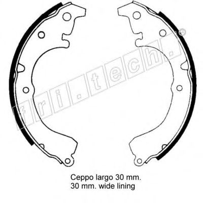 fri.tech. 1115.246 Тормозные колодоки 