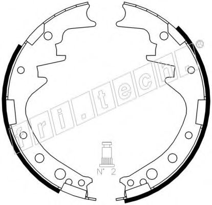 fri.tech. 1115.249 Тормозные колодоки для TOYOTA HIACE II (Тойота/тоета Хиаcэ 2) fri.tech. 1115.249 Тормозные колодоки для TOYOTA HIACE II (Тойота/тоета Хиаcэ 2)