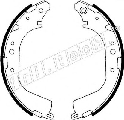 fri.tech. 1115.268 Тормозные колодоки 
