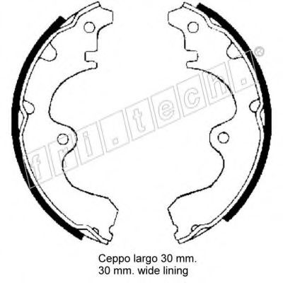 fri.tech. 1115.272 Тормозные колодоки 