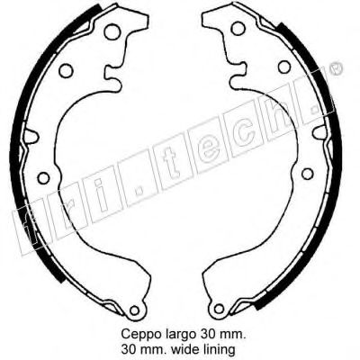 fri.tech. 1115.275 Тормозные колодоки 