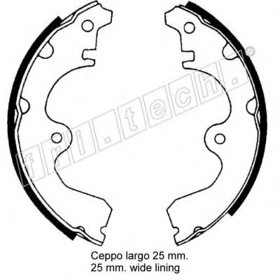 fri.tech. 1115.278 Тормозные колодоки 