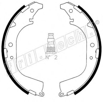 fri.tech. 1115.287 Тормозные колодоки 