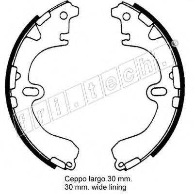 fri.tech. 1115.289 Тормозные колодоки 