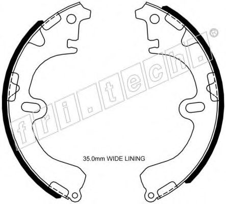 fri.tech. 1115.290 Тормозные колодоки 