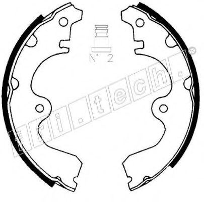 fri.tech. 1115.293 Тормозные колодоки 