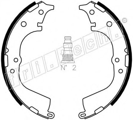 fri.tech. 1115.298 Тормозные колодоки 