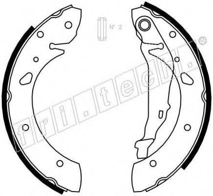 fri.tech. 1115.300 Тормозные колодоки 