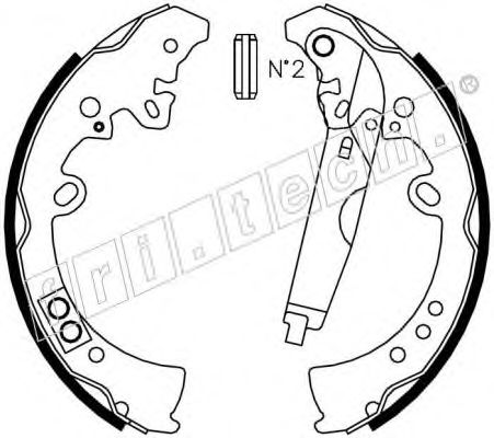 fri.tech. 1115.317 Тормозные колодоки 