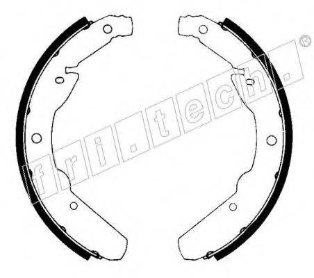 fri.tech. 1124.257 Тормозные колодоки 