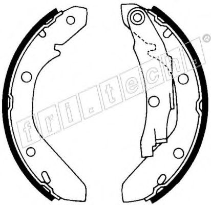 fri.tech. 1124.261 Тормозные колодоки 