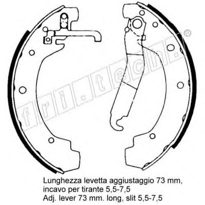 fri.tech. 1124.277 Тормозные колодоки 