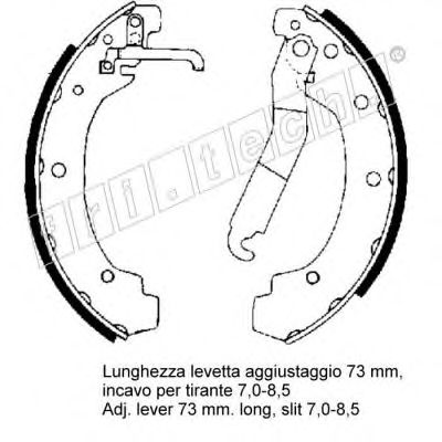 fri.tech. 1124.282 Тормозные колодоки 