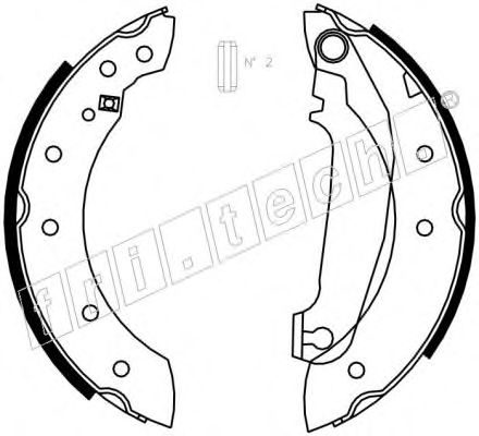 fri.tech. 1127.270 Тормозные колодоки 