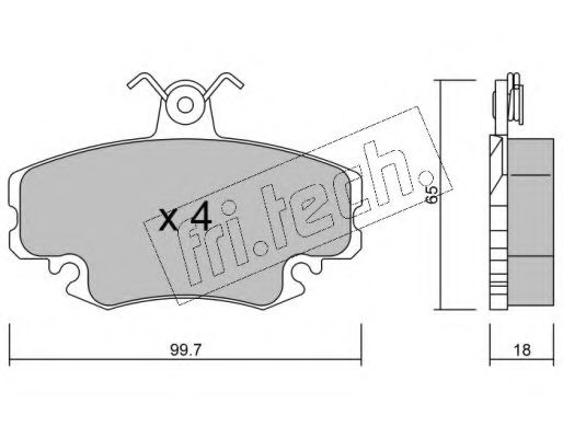 fri.tech. 122.0 Тормозные колодки для DACIA SANDERO (Дача Сандэро) fri.tech. 122.0 Тормозные колодки для DACIA SANDERO (Дача Сандэро)