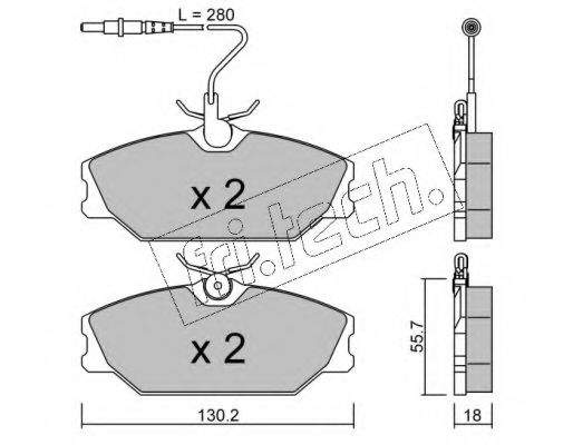 fri.tech. 144.0 Тормозные колодки для DAEWOO LUBLIN II (Дэу Лублин 2) fri.tech. 144.0 Тормозные колодки для DAEWOO LUBLIN II (Дэу Лублин 2)