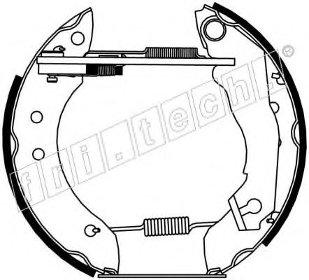 fri.tech. 16007 Тормозные колодоки 