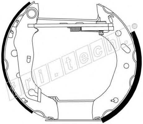fri.tech. 16266 Тормозные колодоки для FORD ESCORT CLASSIC (Форд Эскорт классик) fri.tech. 16266 Тормозные колодоки для FORD ESCORT CLASSIC (Форд Эскорт классик)